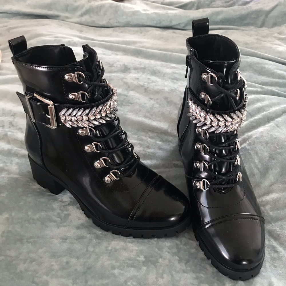JustFab Paige Combat Boot